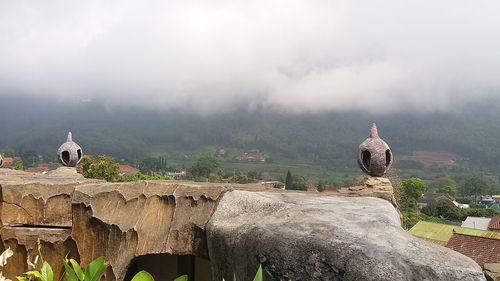 View of temple against sky