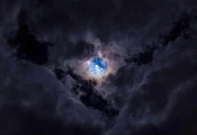 Low angle view of cloudy sky