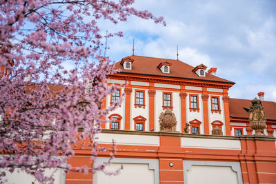 Low angle view of building against sky