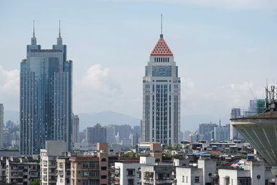 Low angle view of modern office building