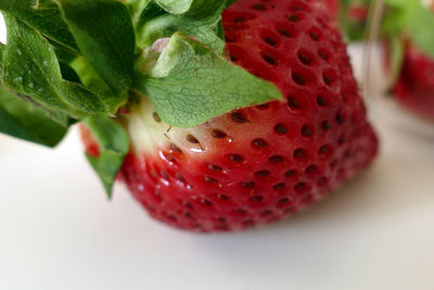 Close-up of strawberries