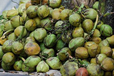 Close-up of fruits for sale at market stall