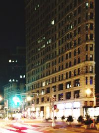 City street at night