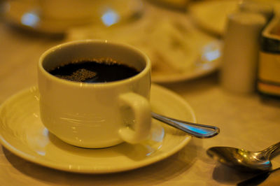 Close-up of coffee cup