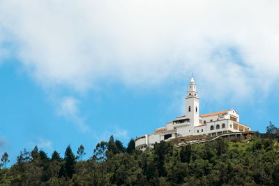 Low angle view of christian church