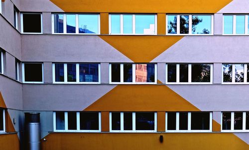 Full frame shot of multi colored building