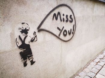 Graffiti on wall