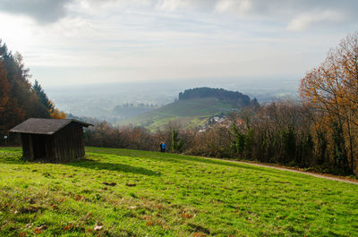 Scenic view of landscape against sky