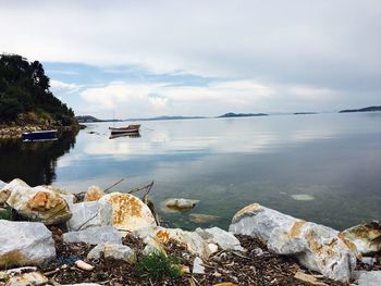 Scenic view of sea against sky