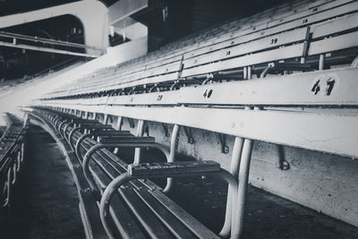 High angle view of stadium