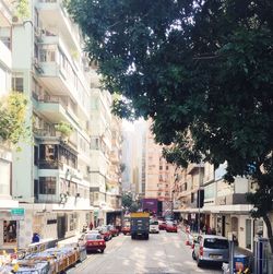 City street with buildings in background