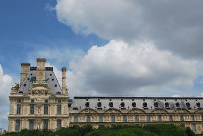 Low angle view of historical building against sky