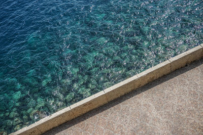 High angle view of swimming pool