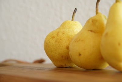 Close-up of fruit on table