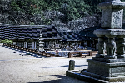 Built structure with trees in background