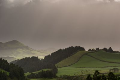 Scenic view of landscape against sky