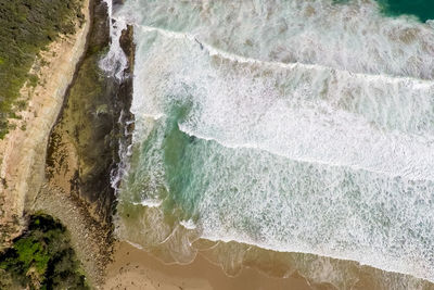 Aerial view of beach