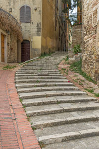 Staircase leading towards old building