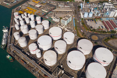 Aerial view of industrial building