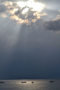 Scenic view of sea against sky