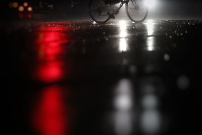 Defocused lights at night