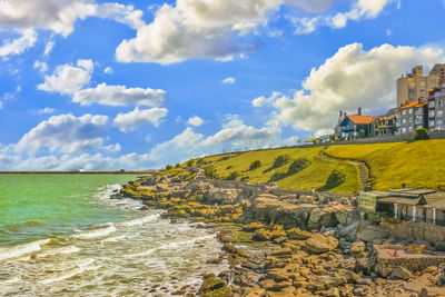 Scenic view of sea against sky