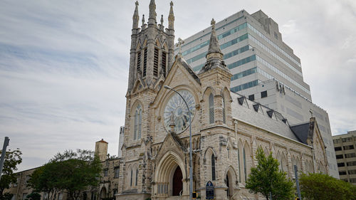 Low angle view of cathedral against sky