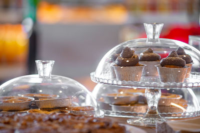 Close-up of cake on table