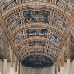 Low angle view of ceiling of building