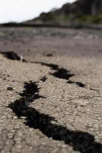 Surface level of sand