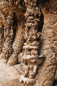 Close-up of rock formation