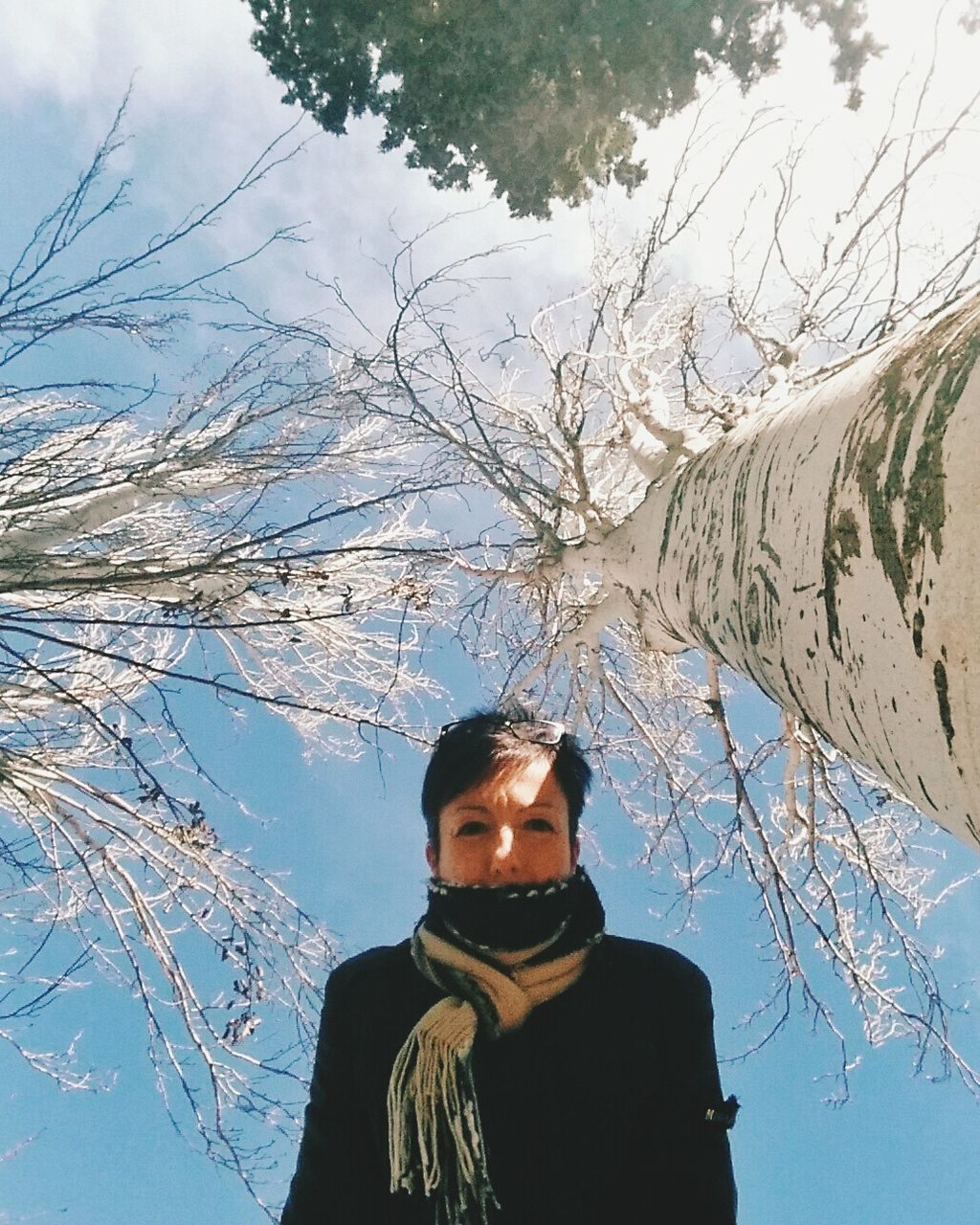 lifestyles, leisure activity, young adult, headshot, looking at camera, portrait, winter, cold temperature, snow, person, day, sky, young men, blue, sunglasses, front view, nature, outdoors