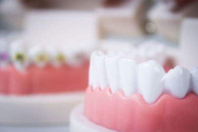 Close-up of cake on table