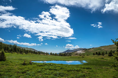 Scenic view of landscape against sky