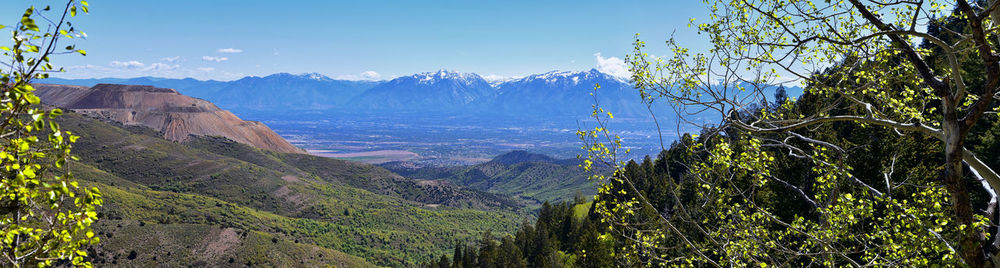 Rocky mountain wasatch front butterfield canyon oquirrh mountains utah, united states.