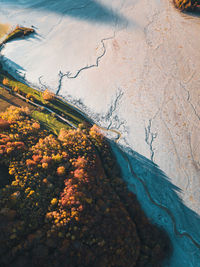 High angle view of water