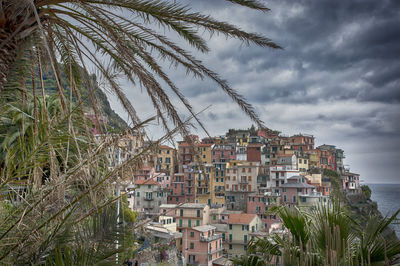 Panoramic shot of townscape against sky