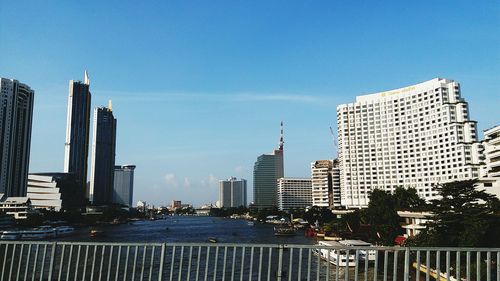 Buildings in city against sky