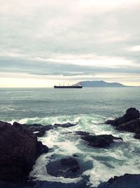 Scenic view of sea against sky