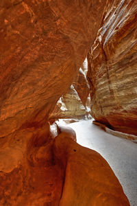 Rock formation in petra, jordan