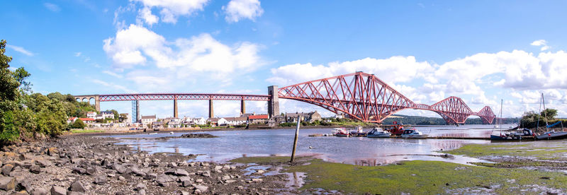 View of bridge over river