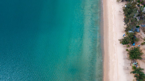 High angle view of swimming pool