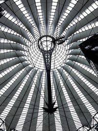 Low angle view of modern ceiling