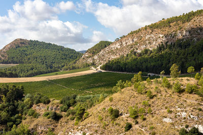 Panoramic view of landscape against sky