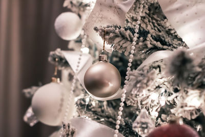 Close-up of christmas decorations