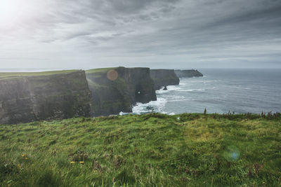 Scenic view of sea against sky
