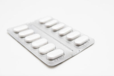 Close-up of objects on white background