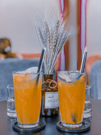 Close-up of drink on table