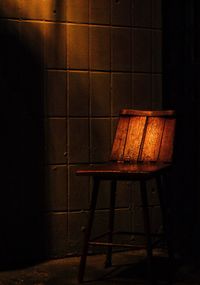 Close-up of illuminated lamp