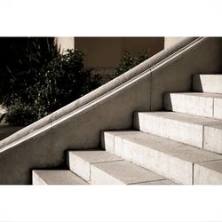 Low angle view of staircase by building